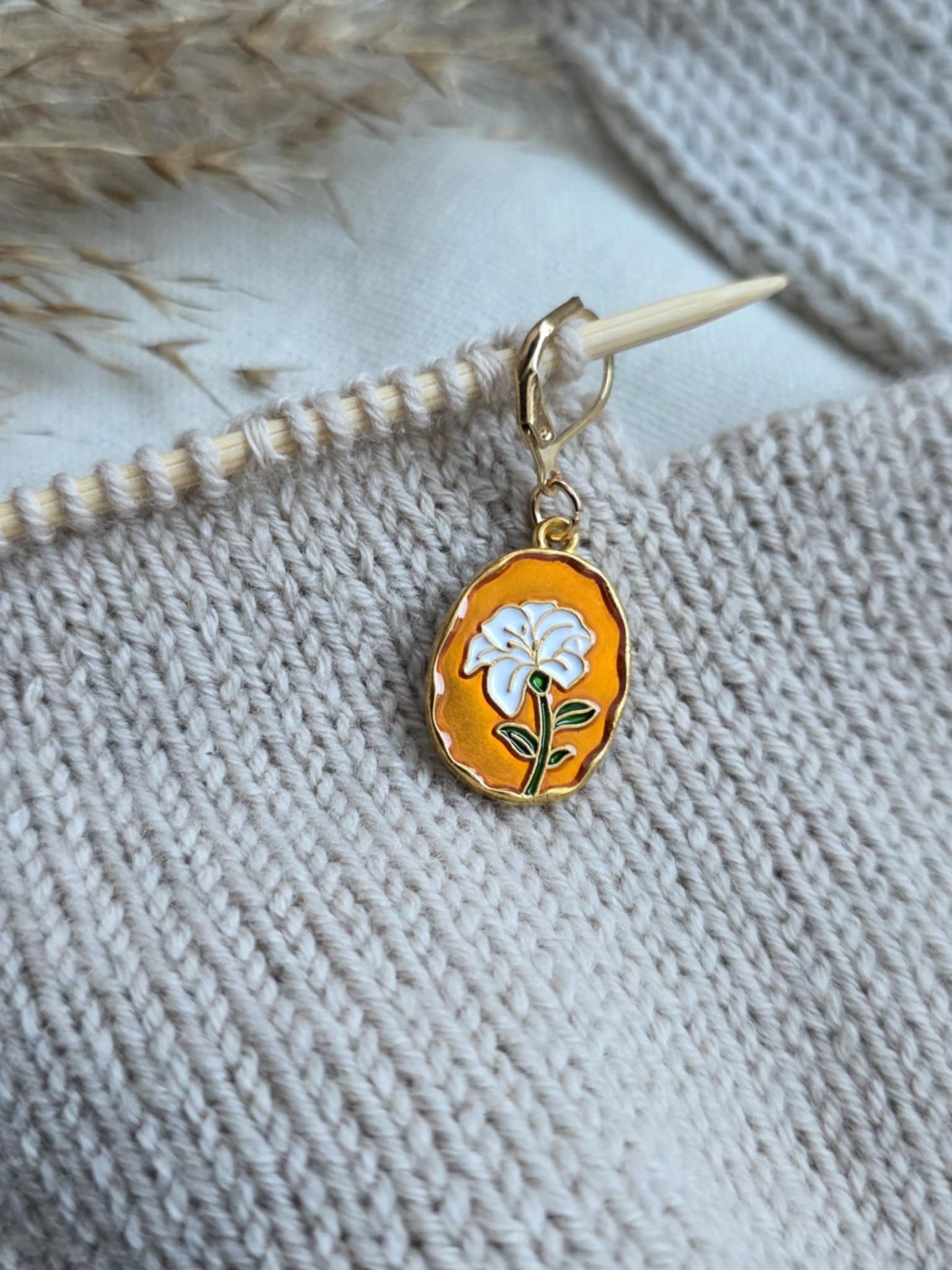 Smykke til strikketøyet - Fremgangsmarkør