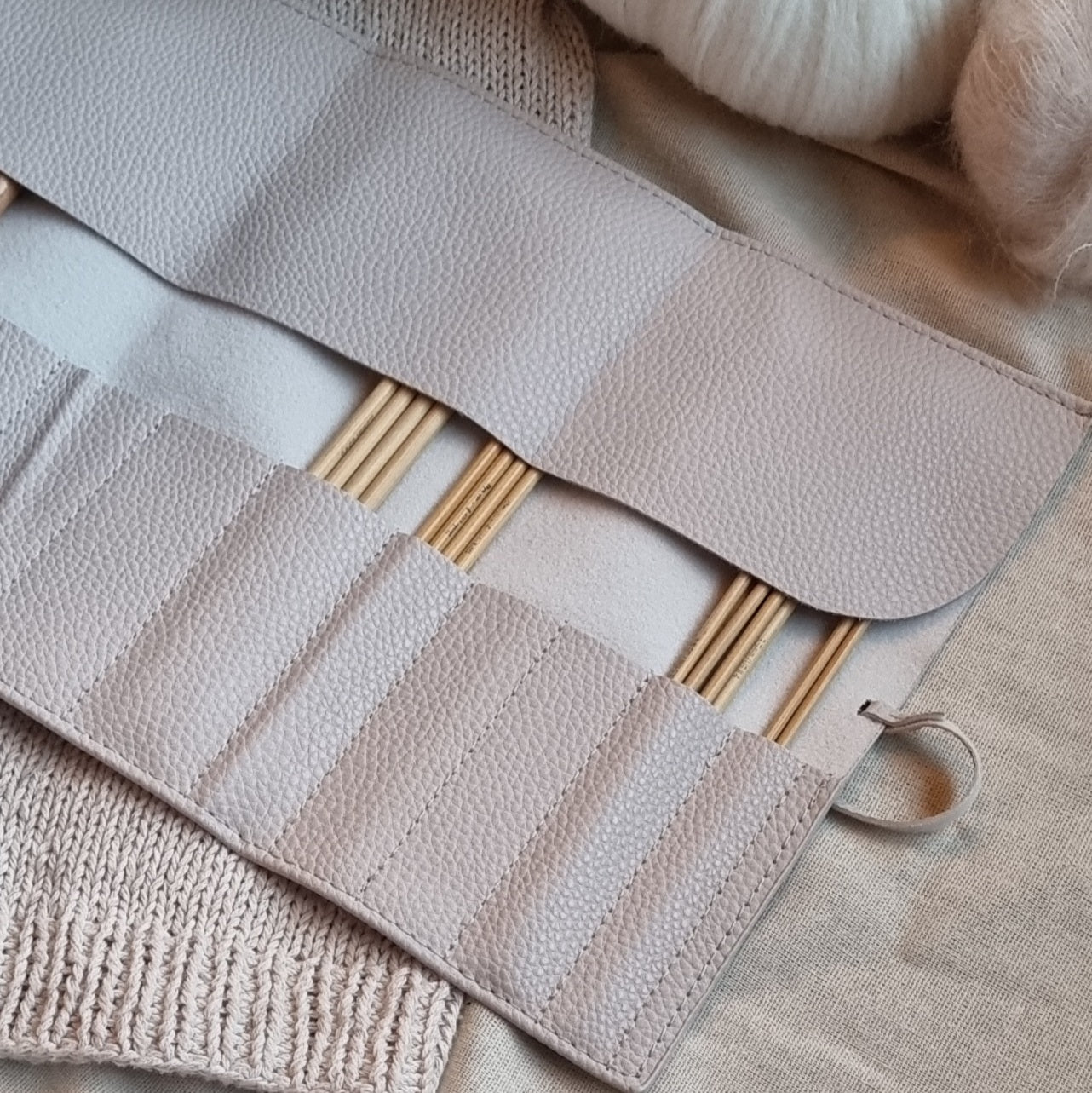 Pinnemappe - Beige
