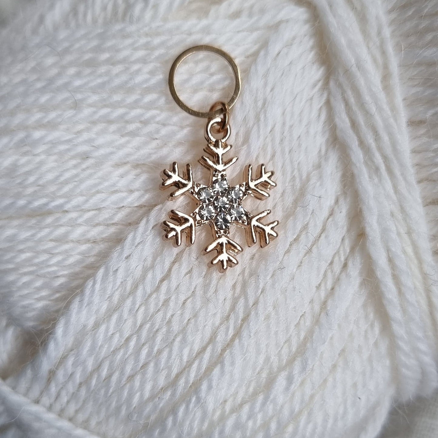 (VINTERNYHET) Snøkrystall med bling- Maskemarkør