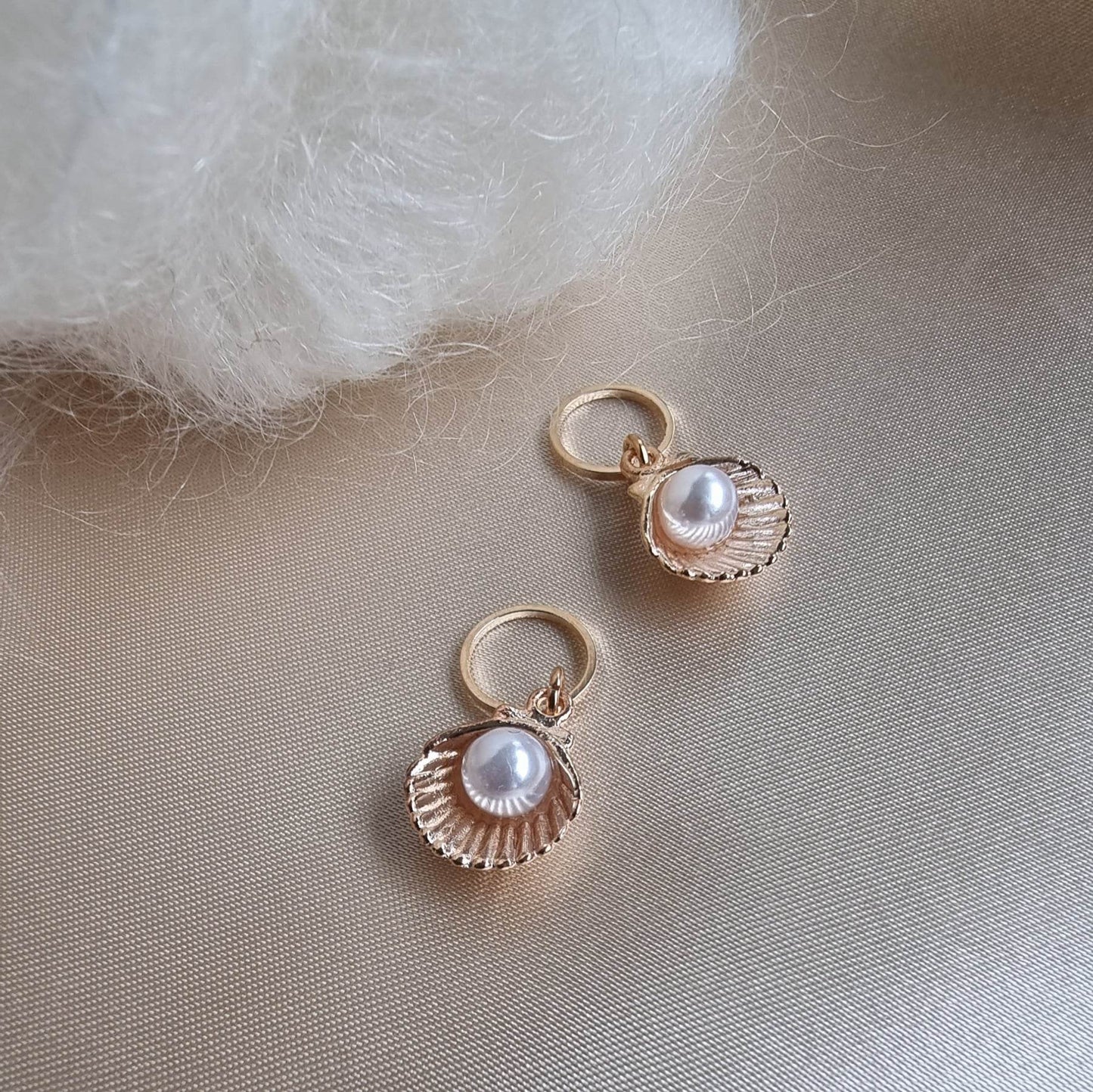 Skjell med perle - Maskemarkør