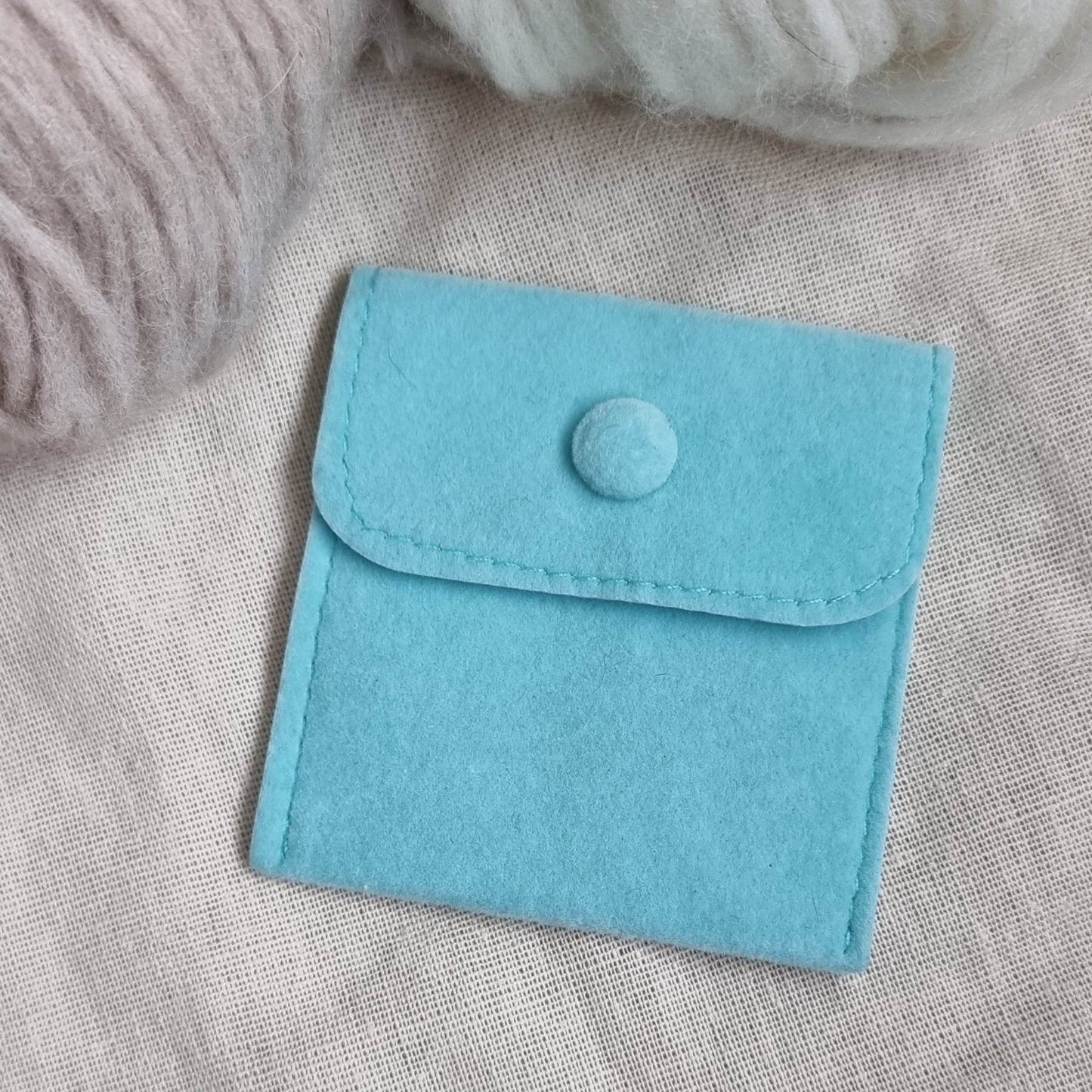 Markørmappe i velour - 7x7cm