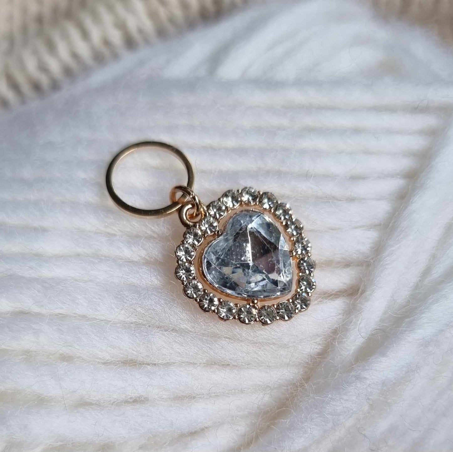 Hjerte med bling - Maskemarkør