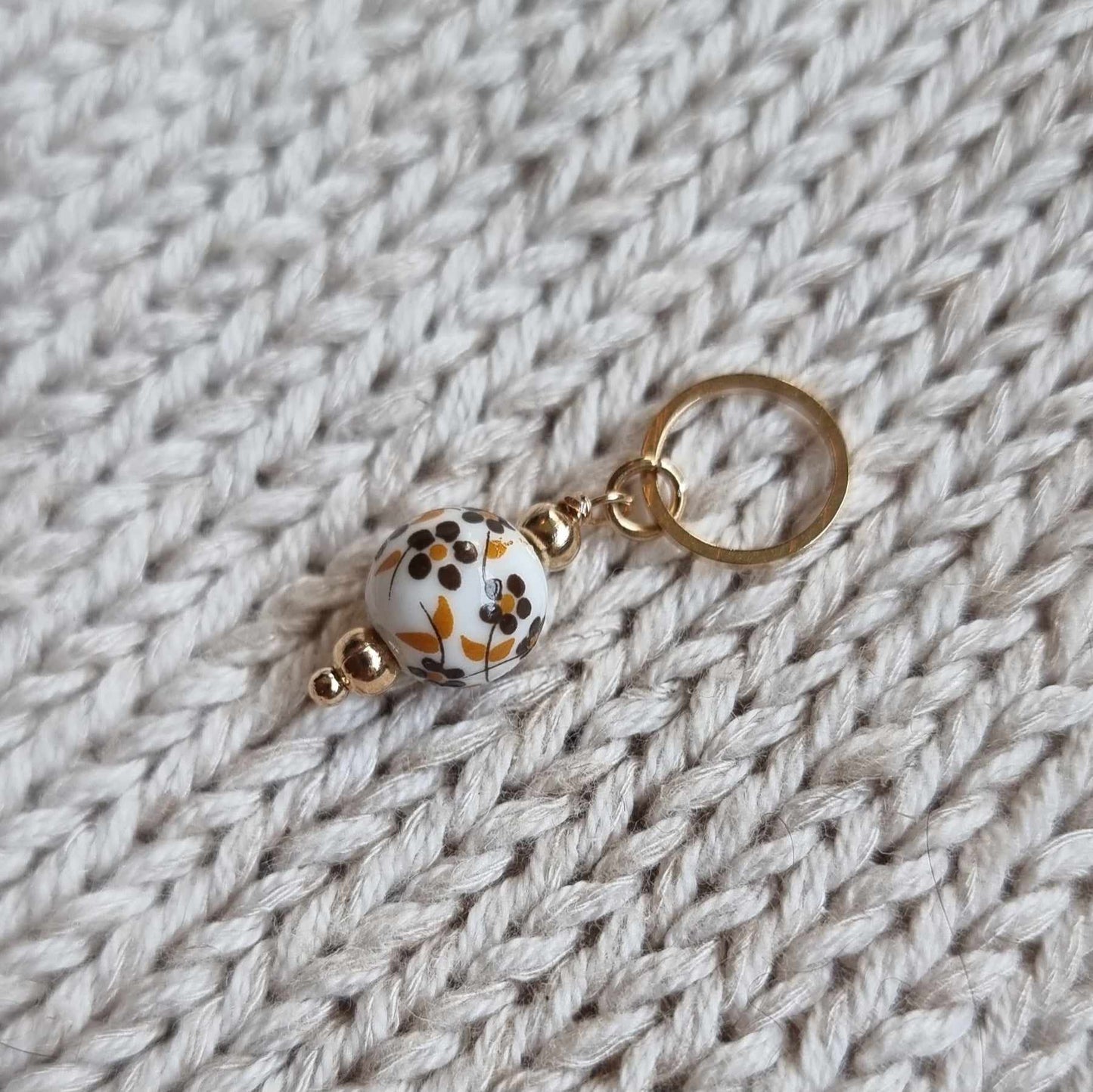 Blomsterkule i porselensstil - Maskemarkør