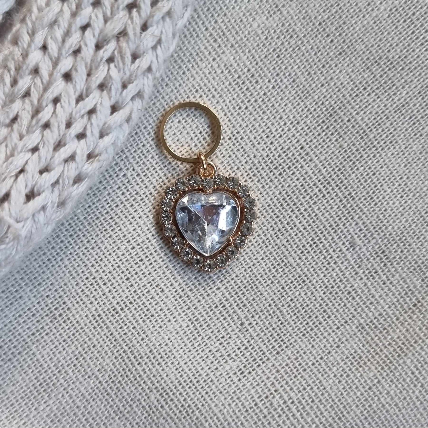 Hjerte med bling - Maskemarkør