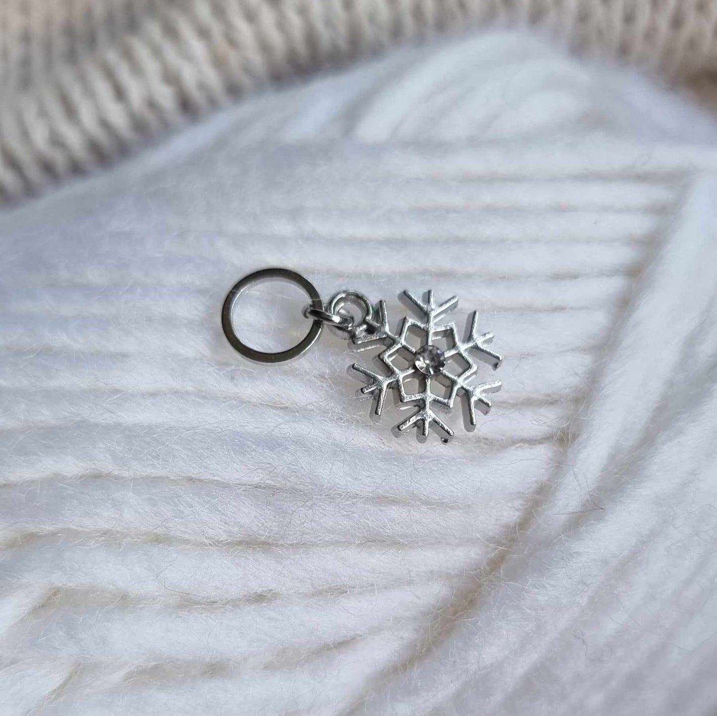 Snøkrystall med bling - Maskemarkør