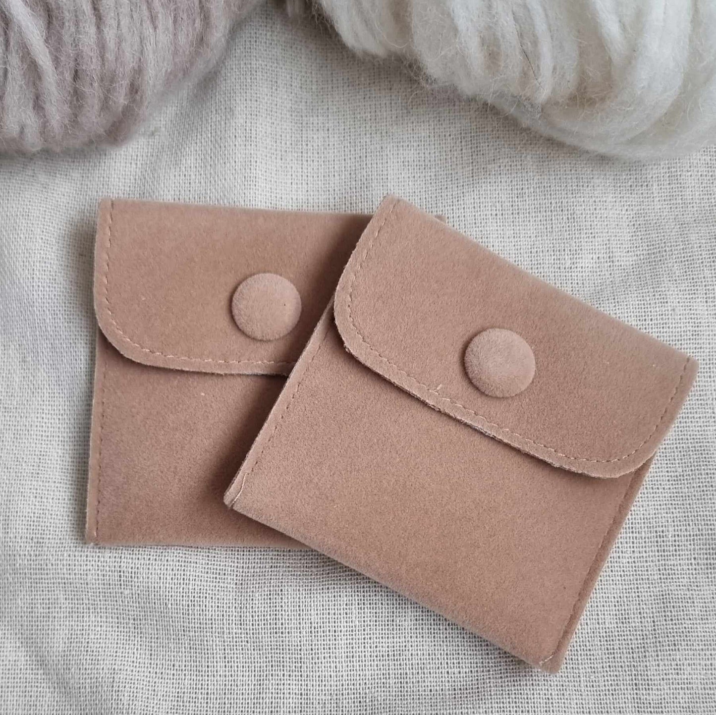 Markørmappe i velour - 7x7cm