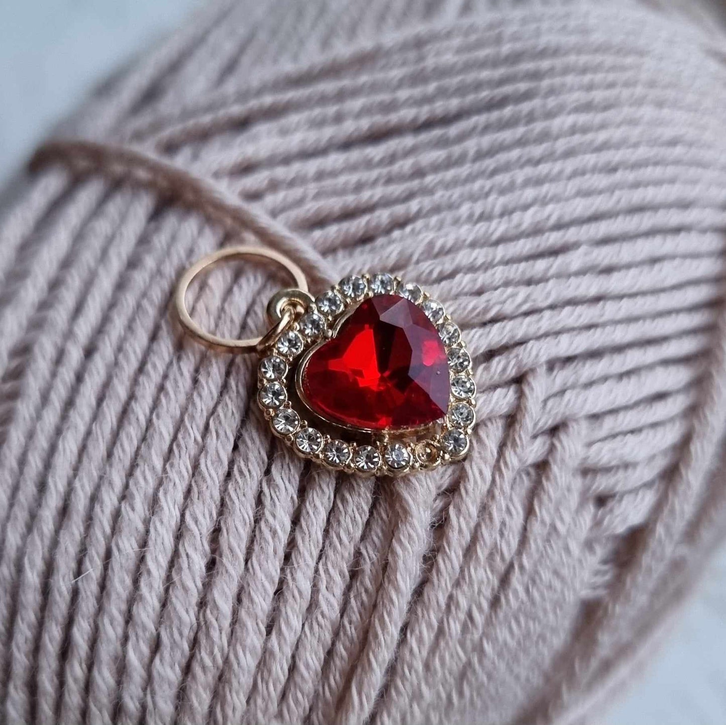 Hjerte med bling - Maskemarkør