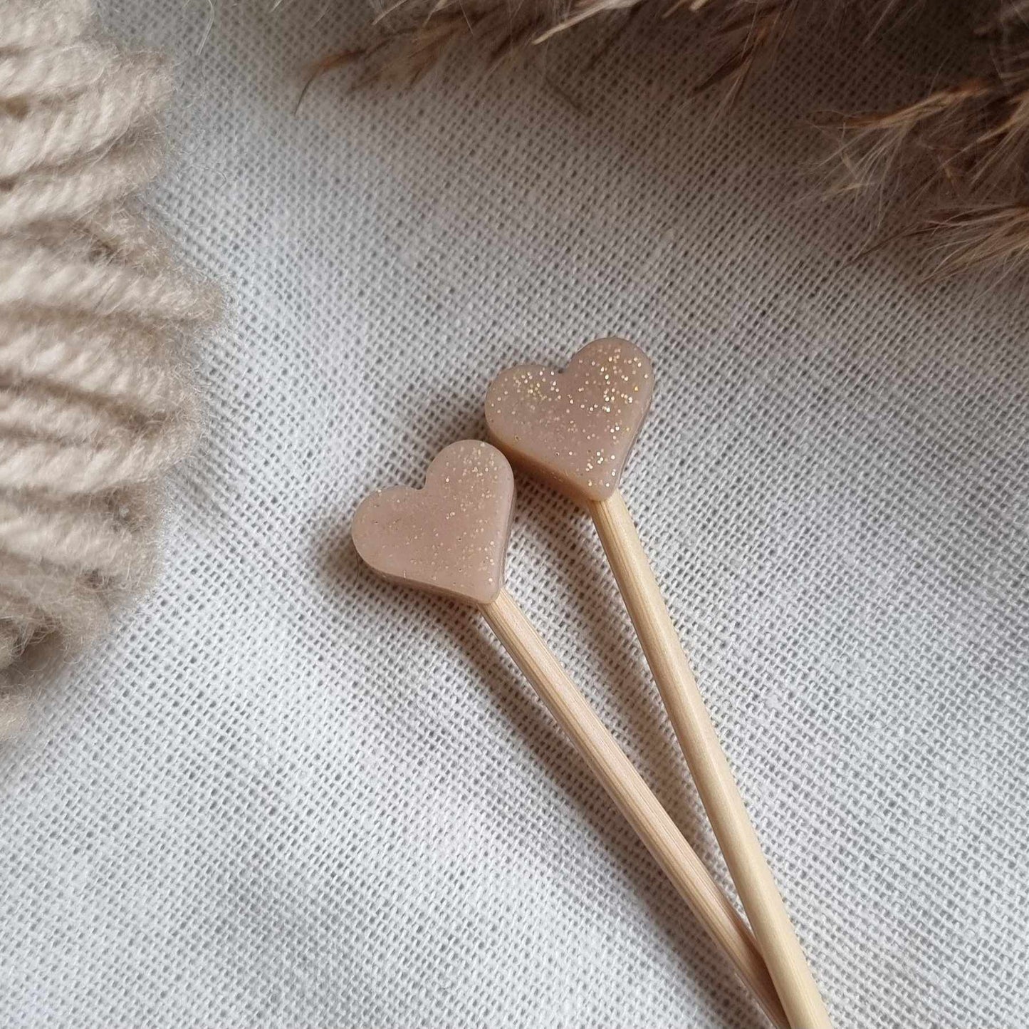 Maskestoppere - Hjerte med glitter