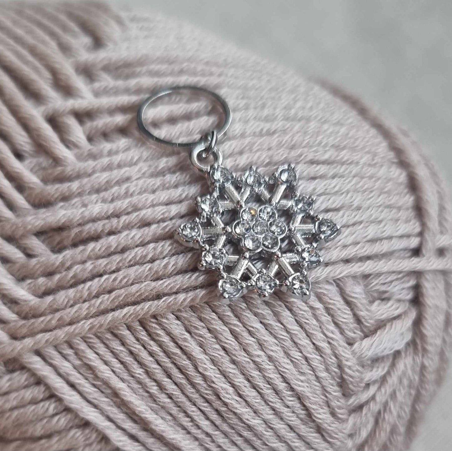 (VINTERNYHET) Snøkrystall med bling - Maskemarkør