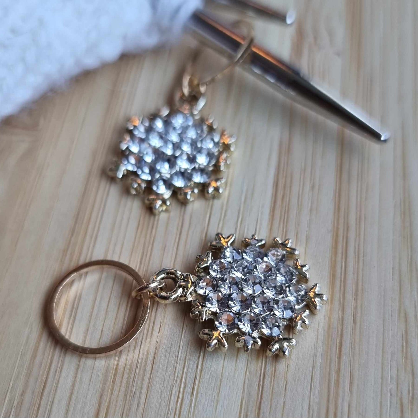 (VINTERNYHET) Snøkrystall med bling - Maskemarkør