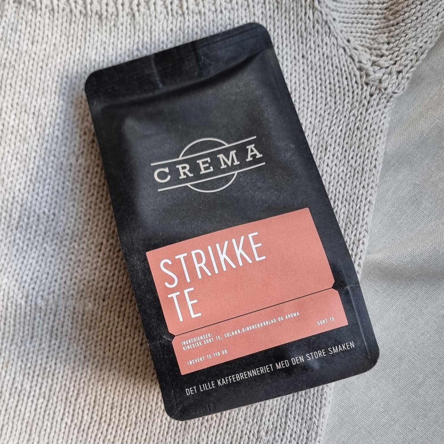 Crema Strikkete - Sort solbær