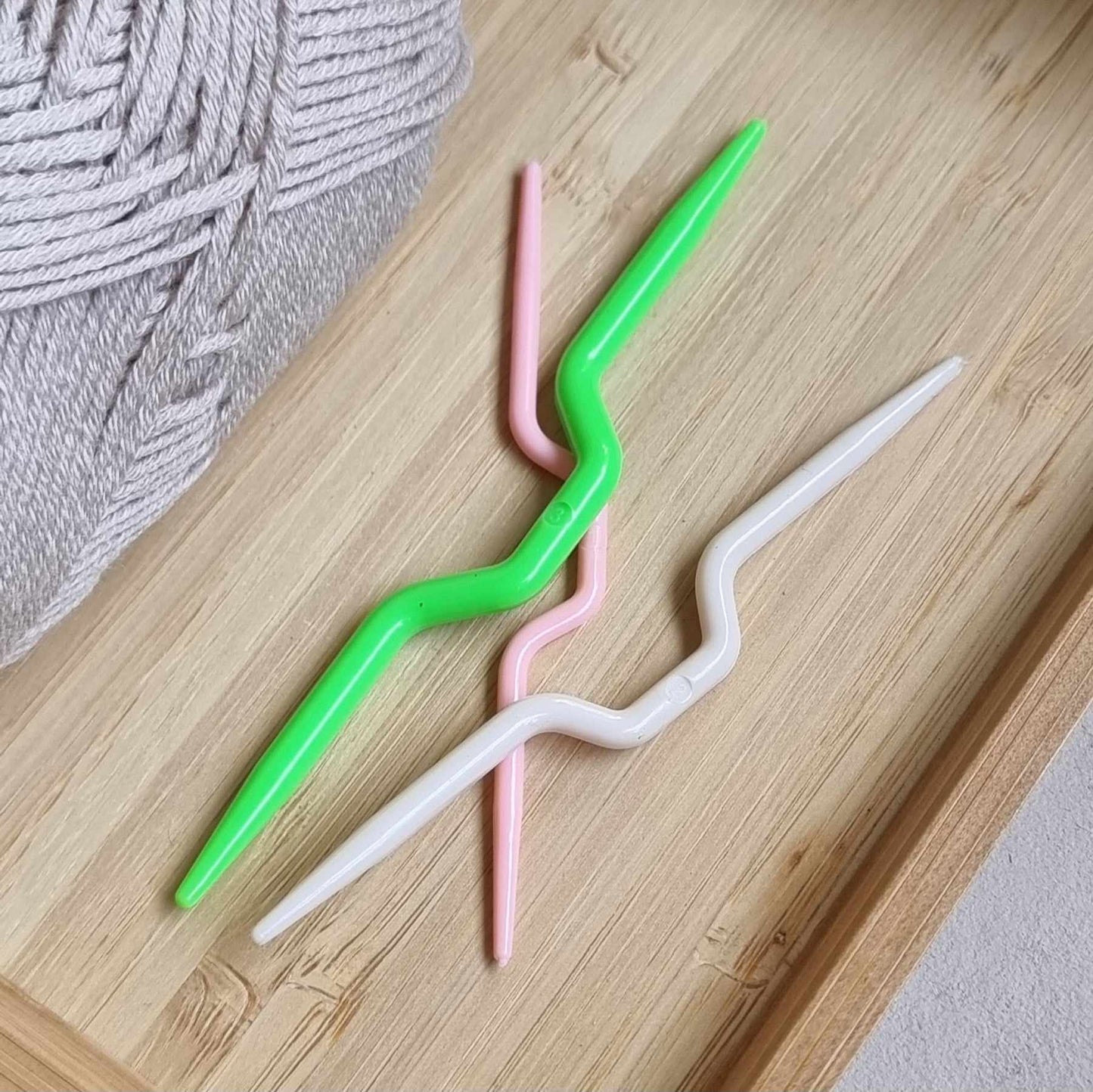 Flettepinner - sett med 3 stk