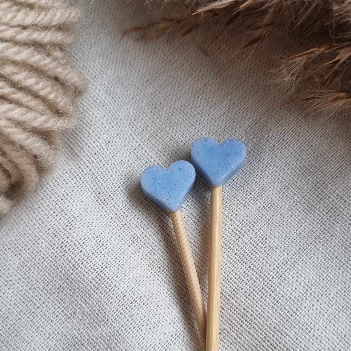 Maskestoppere - Hjerte med glitter