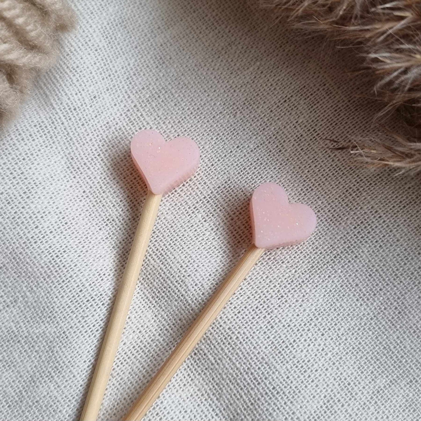 Maskestoppere - Hjerte med glitter