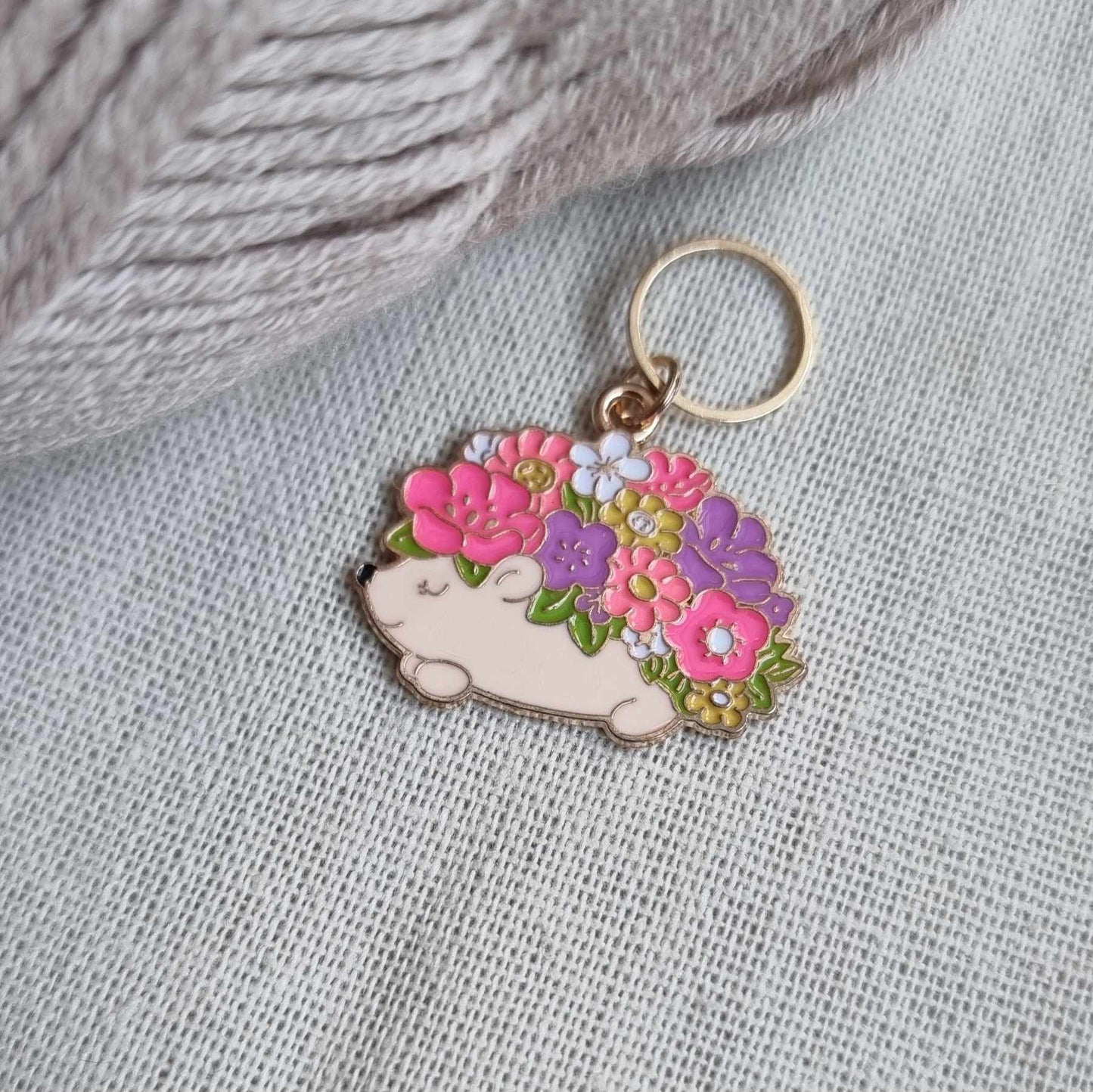 (VÅRNYHET) Pinnsvin med blomster - Maskemarkør