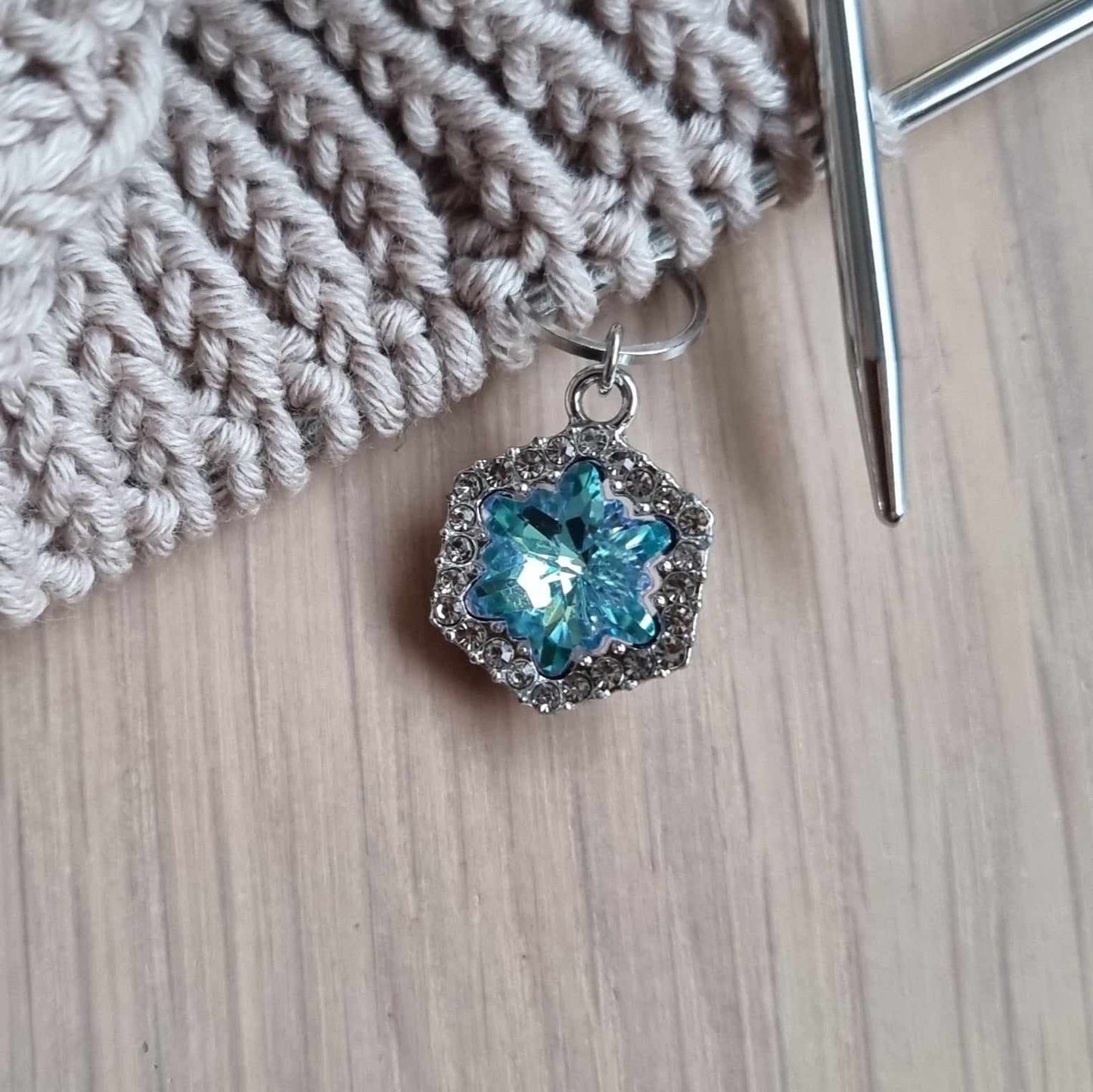 (VINTERNYHET) Snøkrystall med bling - Maskemarkør