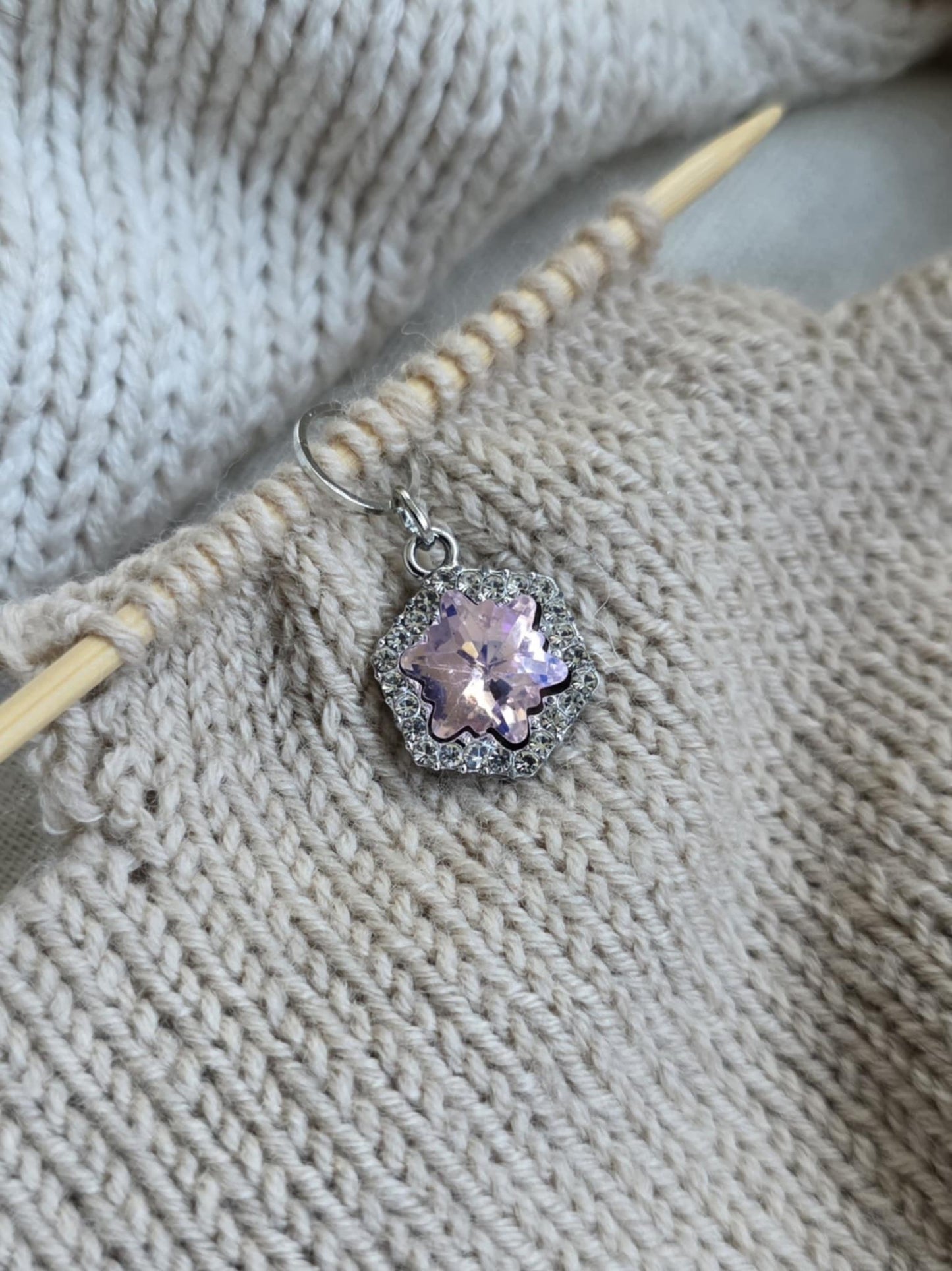 (VINTERNYHET) Snøkrystall med bling - Maskemarkør