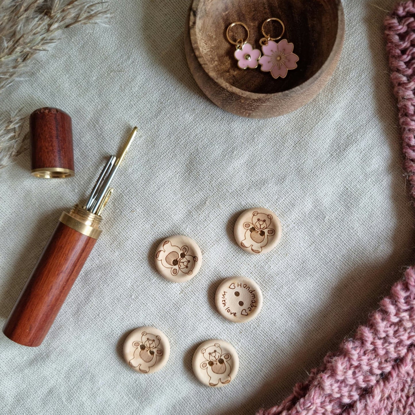 Knapp med bamsemotiv 20mm