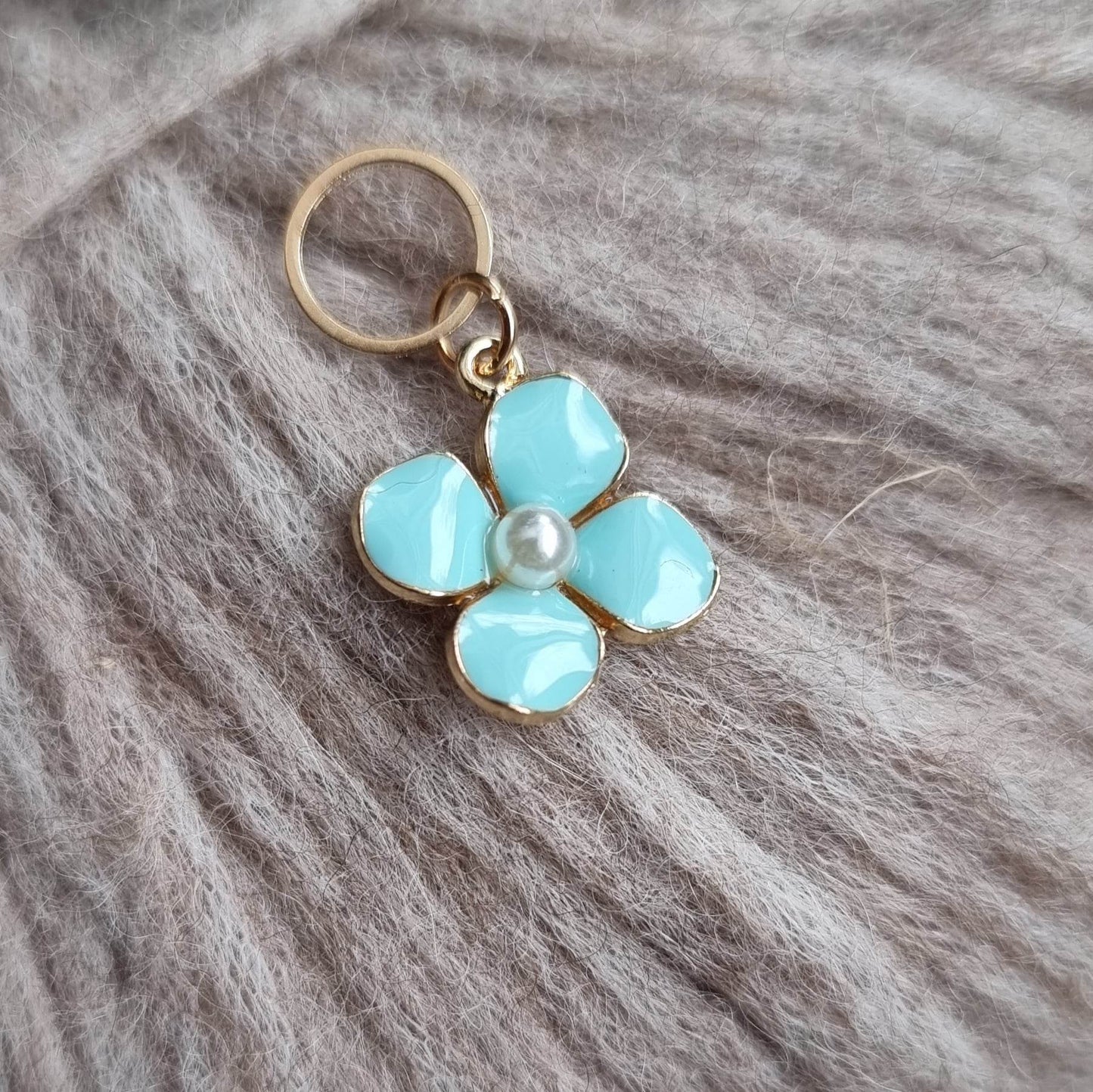 Blomst med perle - Maskemarkør