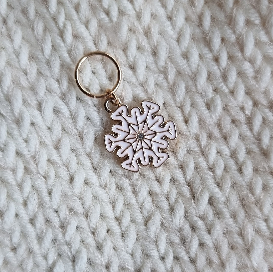 (VINTERNYHET) Snøkrystall med bling - Maskemarkør