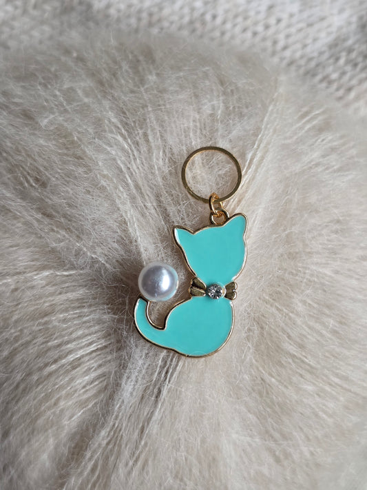 Katt med perle og bling - Maskemarkør
