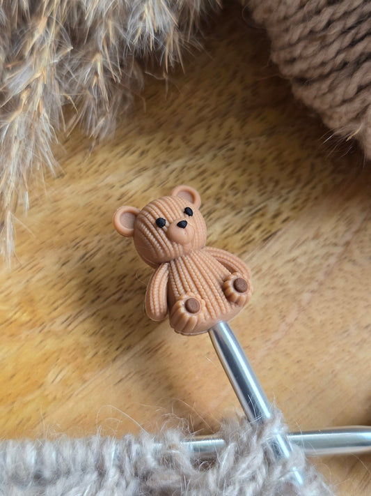 (NYHET) Strikket bamse - Maskestoppere