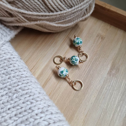 Blomsterkule i porselensstil - Maskemarkør