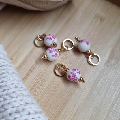 Blomsterkule i porselensstil - Maskemarkør