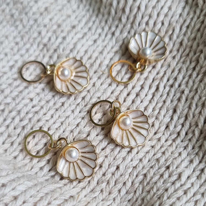 Skjell med perle - Maskemarkør