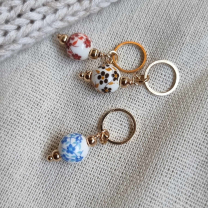 Blomsterkule i porselensstil - Maskemarkør