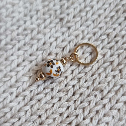 Blomsterkule i porselensstil - Maskemarkør