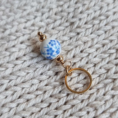 Blomsterkule i porselensstil - Maskemarkør