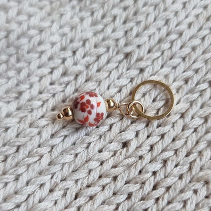 Blomsterkule i porselensstil - Maskemarkør