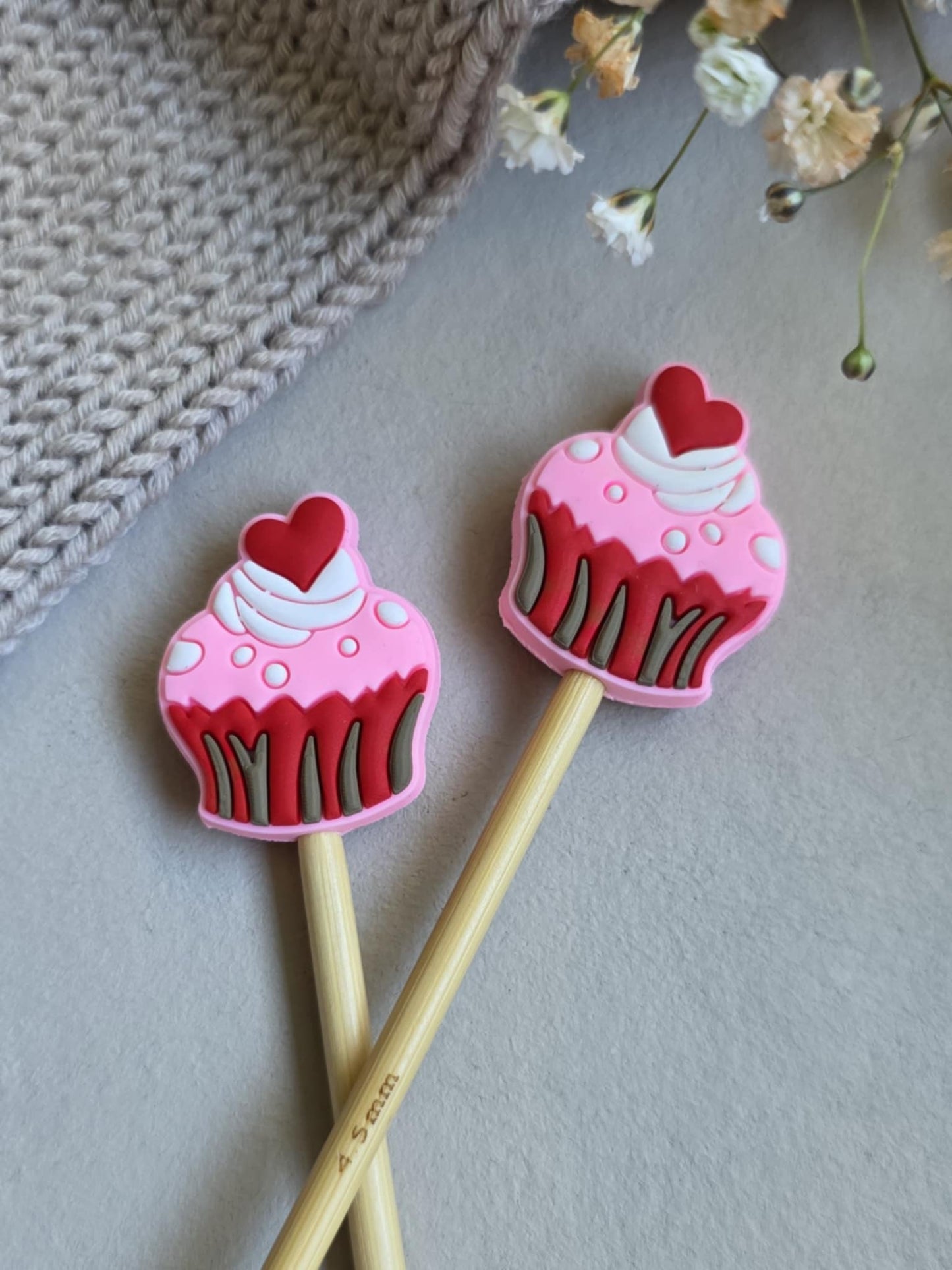 Cupcake med hjerte- Maskestoppere