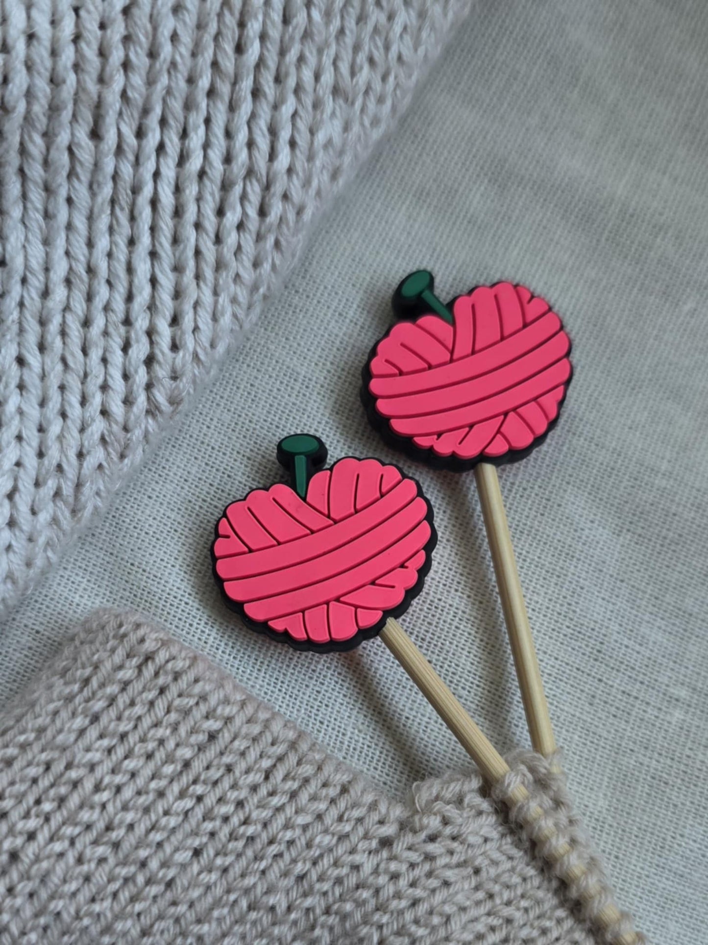 Garnnøste Hjerte - Maskestoppere