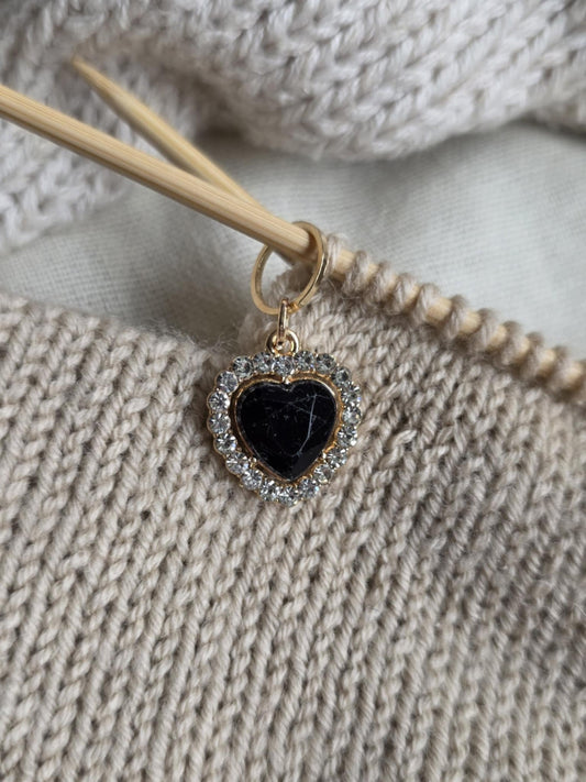 Hjerte med bling - Maskemarkør