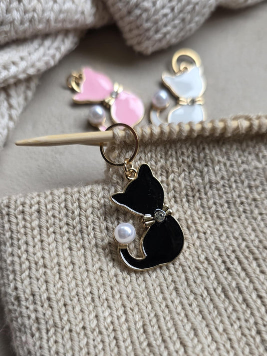 (UKENS PRODUKT) Katt med perle og bling - Maskemarkør