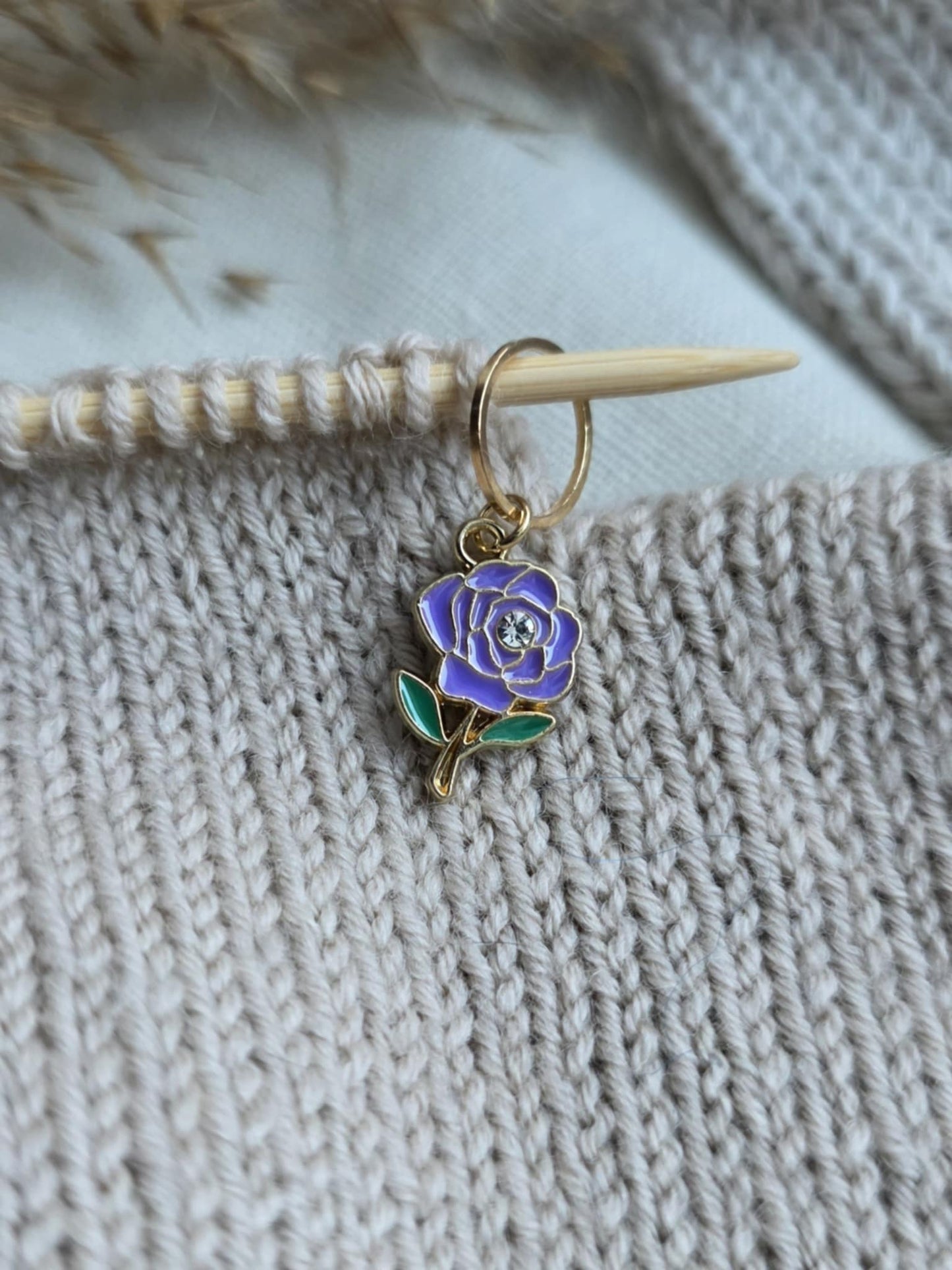 (NYHET) Blomst med bling - Maskemarkør