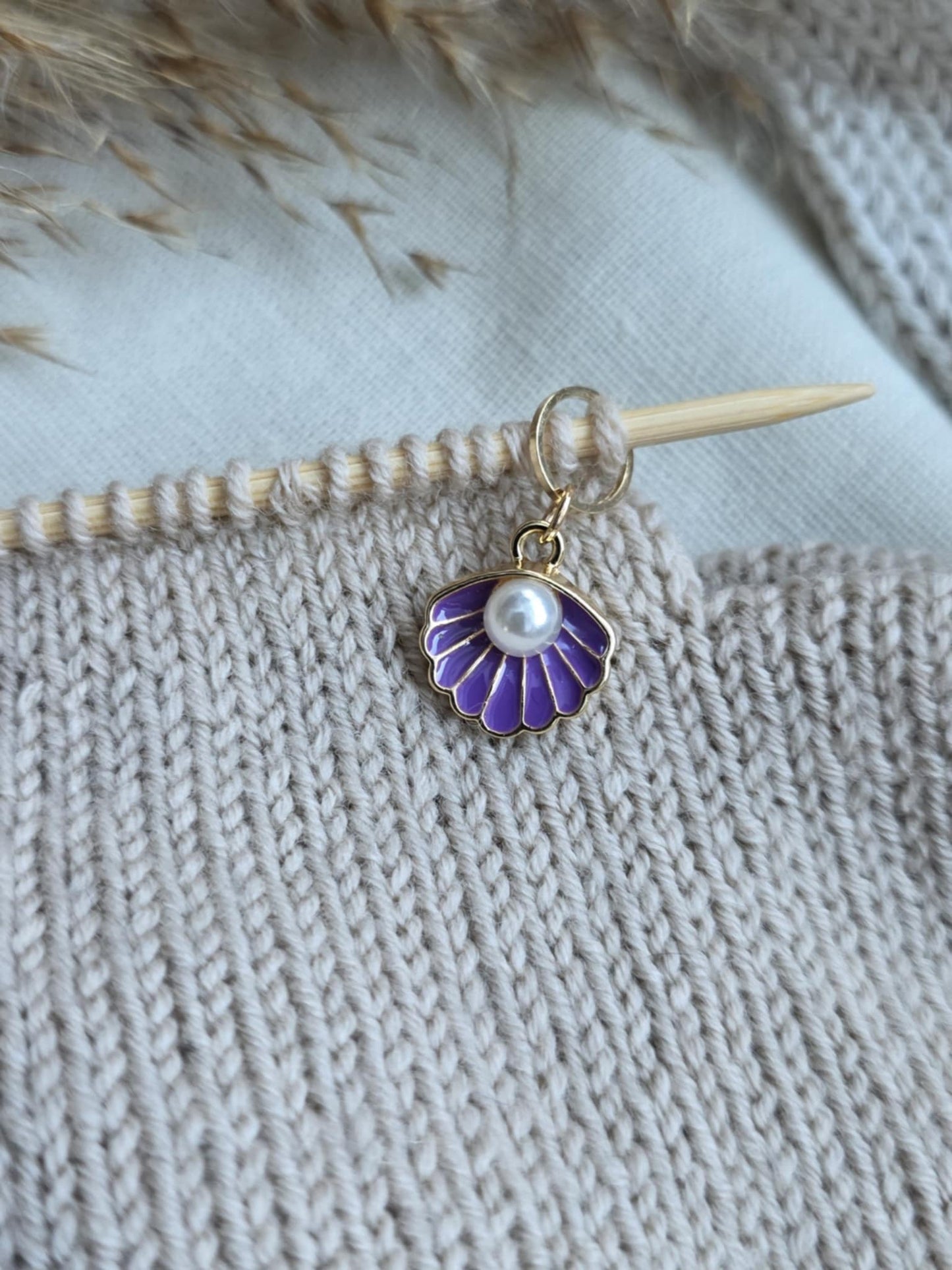 Skjell med perle - Maskemarkør