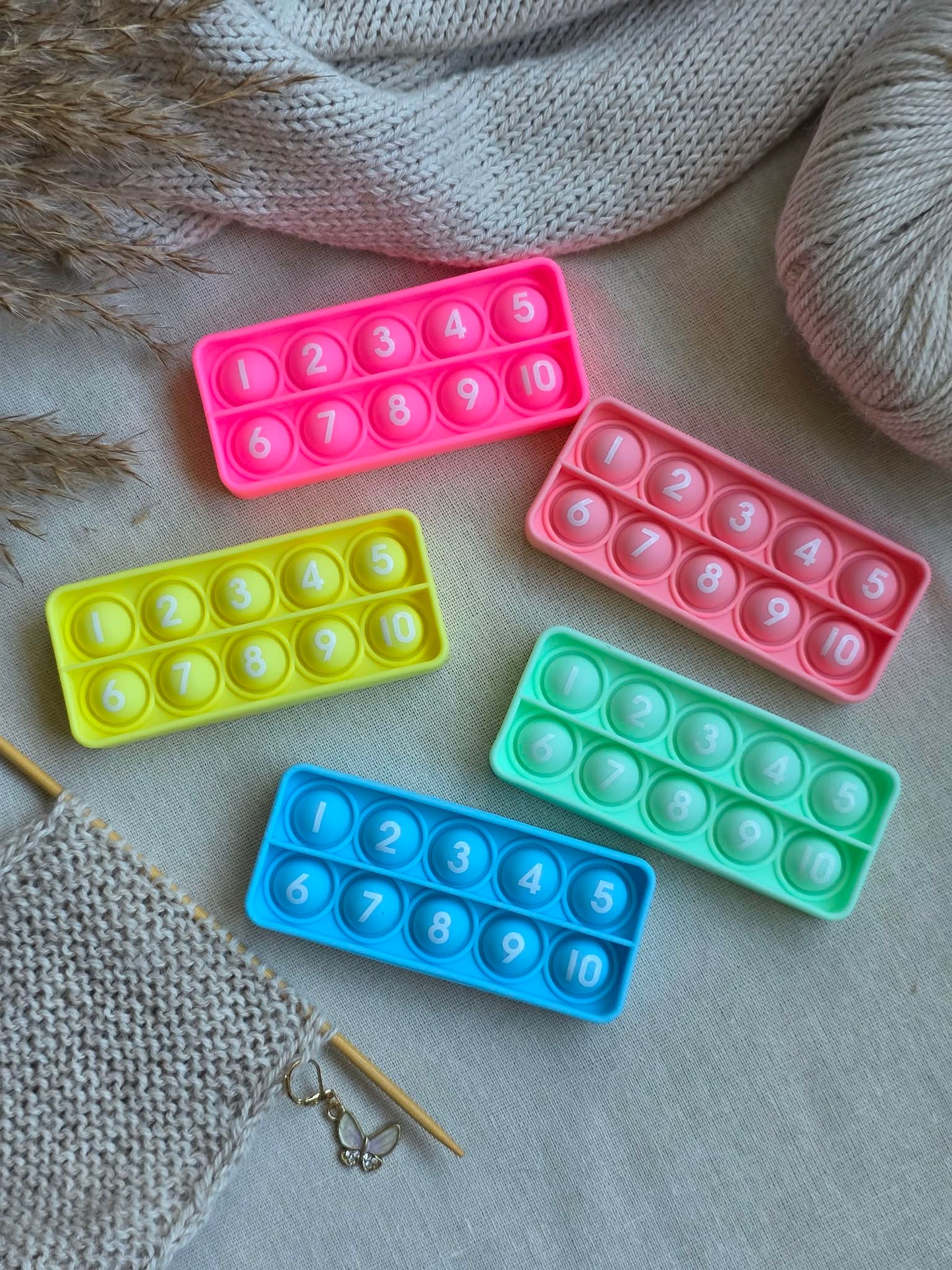 Pop-it omgangsteller - Pastell
