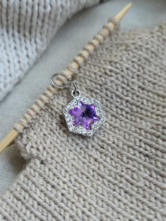 (VINTERNYHET) Snøkrystall med bling - Maskemarkør