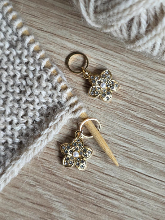 (VÅRNYHET) Blomst med bling - Maskemarkør