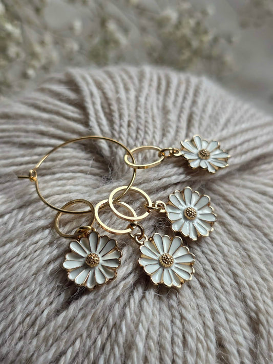 (VÅRNYHET) Hvit blomst - Maskemarkør