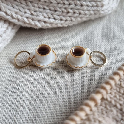 Kaffekopp med asjett - Maskemarkør