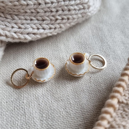 Kaffekopp med asjett - Maskemarkør