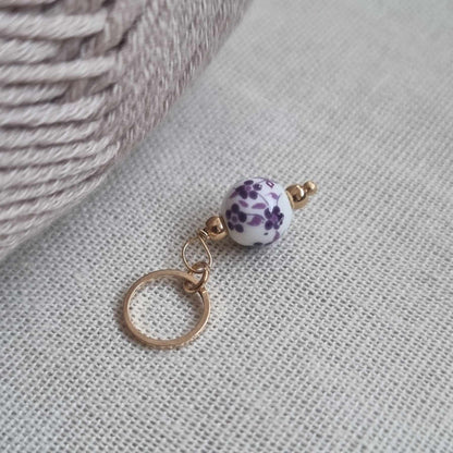 Blomsterkule i porselensstil - Maskemarkør