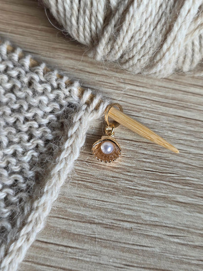 (VÅRNYHET) Skjell med perle - Maskemarkør