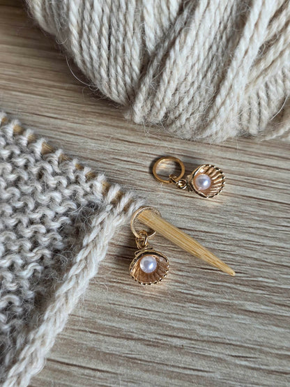 (VÅRNYHET) Skjell med perle - Maskemarkør