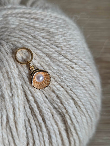 (VÅRNYHET) Skjell med perle - Maskemarkør