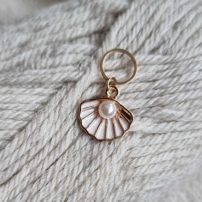 Skjell med perle - Maskemarkør